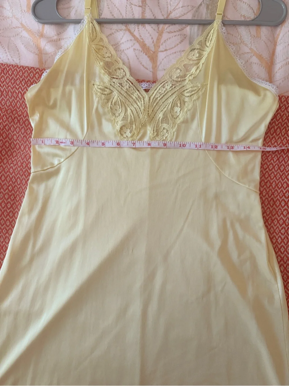 Butter Yellow Hand Dyed Lace-Trim Slip Dress - Women Intimates & Sleepwear